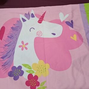 Unicorn and Rainbow standard pillowcase